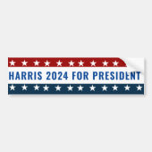 Kamala Harris für den Präsidenten 2024 Autoaufkleber (Vorne)