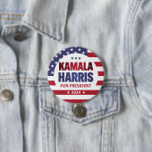Kamala Harris für den Präsidenten 2024 Button (Beispiel)