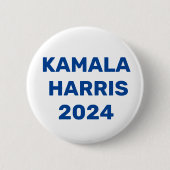 Kamala Harris für den Präsidenten 2024 Button (Vorderseite)