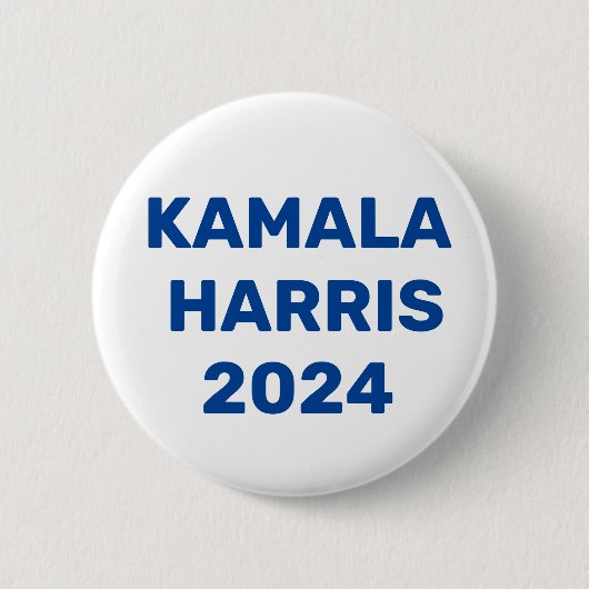 Kamala Harris für den Präsidenten 2024 Button (Vorderseite)