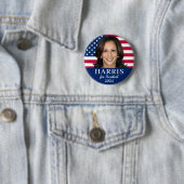 Kamala Harris für den Präsidenten 2024 Button (Beispiel)