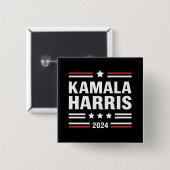 Kamala Harris für den Präsidenten 2024 Button (Vorne & Hinten)