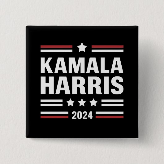 Kamala Harris für den Präsidenten 2024 Button (Vorderseite)