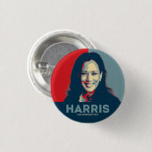 Kamala Harris für den Präsidenten 2024 Button (Vorne & Hinten)