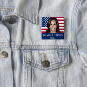 Kamala Harris für den Präsidenten 2024 Button (Beispiel)