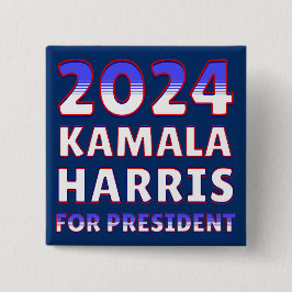 Kamala Harris für den Präsidenten 2024 Button