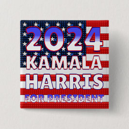 Kamala Harris für den Präsidenten 2024 Button