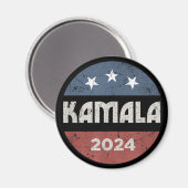 Kamala Harris für den Präsidenten 2024, Frau Präsi Magnet (Vorderseite/Rückseite)