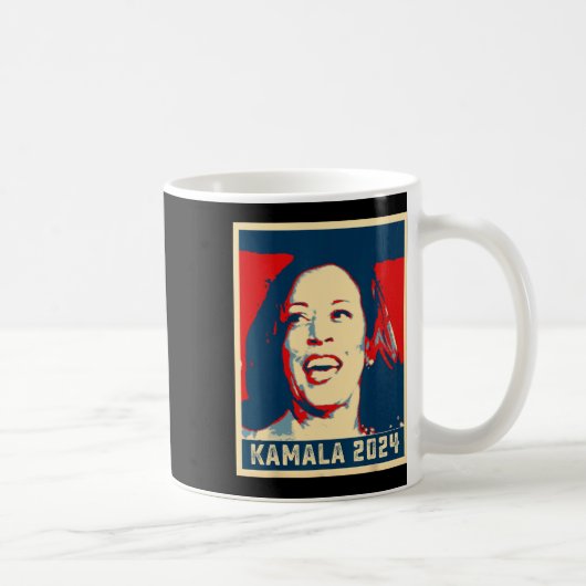 Kamala Harris für den Präsidenten 2024 Frau Vizepr Kaffeetasse (Rechts)
