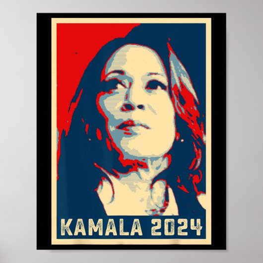 Kamala Harris für den Präsidenten 2024 Frau Vizepr Poster (Vorne)