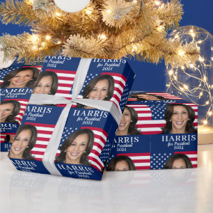 Kamala Harris für den Präsidenten 2024 Geschenkpapier