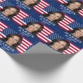 Kamala Harris für den Präsidenten 2024 Geschenkpapier (Ecke)