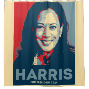 Kamala Harris für den Präsidenten 2024 - Hoffnung Duschvorhang