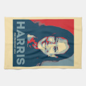 Kamala Harris für den Präsidenten 2024 - Hoffnung Geschirrtuch (Horizontal)