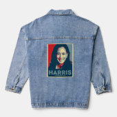 Kamala Harris für den Präsidenten 2024 - Hoffnung Jeansjacke (Rückseite)