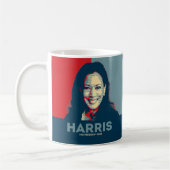 Kamala Harris für den Präsidenten 2024 - Hoffnung Kaffeetasse (Links)