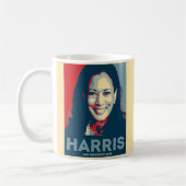 Kamala Harris für den Präsidenten 2024 - Hoffnung Kaffeetasse (Links)