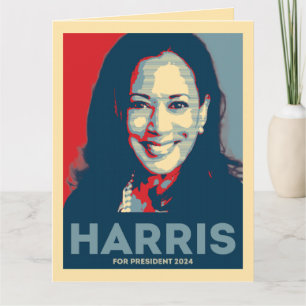 Kamala Harris für den Präsidenten 2024 - Hoffnung Karte