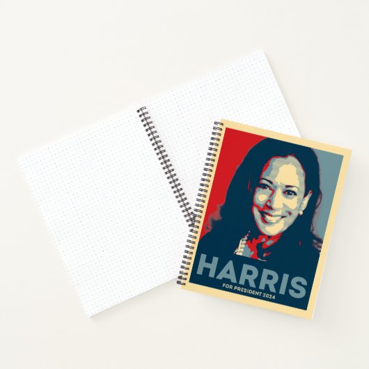 Kamala Harris für den Präsidenten 2024 - Hoffnung Notizblock (Innenseite)
