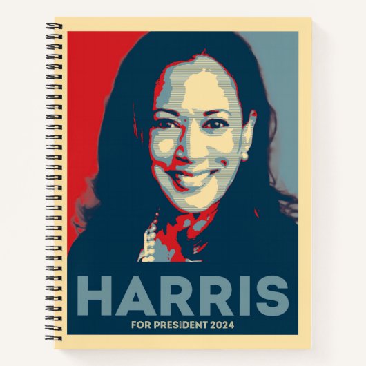 Kamala Harris für den Präsidenten 2024 - Hoffnung Notizblock (Vorderseite)