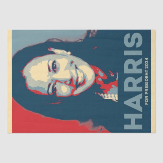 Kamala Harris für den Präsidenten 2024 - Hoffnung Seidenpapier (Vorderseite)