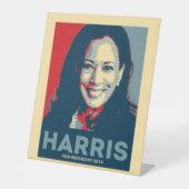 Kamala Harris für den Präsidenten 2024 - Hoffnung Sockelschild (Vorderseite)