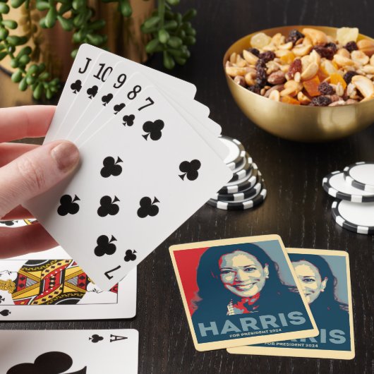 Kamala Harris für den Präsidenten 2024 - Hoffnung Spielkarten (In Situ)
