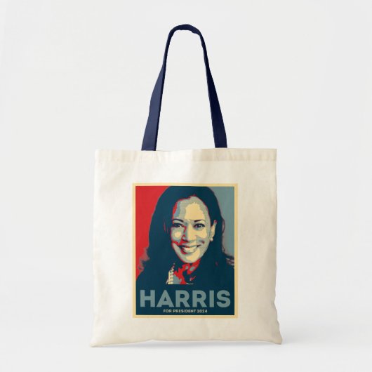 Kamala Harris für den Präsidenten 2024 - Hoffnung Tragetasche (Vorne)