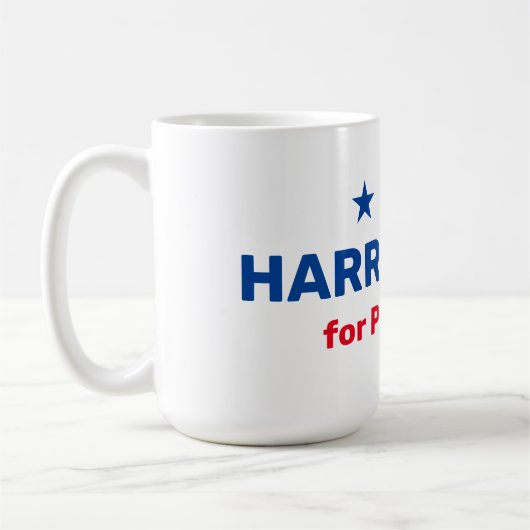 Kamala Harris für den Präsidenten 2024 Kaffeetasse (Links)