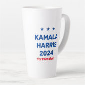Kamala Harris für den Präsidenten 2024 Milchtasse (Rechte Ecke)