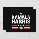 Kamala Harris für den Präsidenten 2024 Postkarte (Vorne/Hinten)