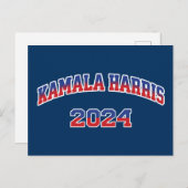 Kamala Harris für den Präsidenten 2024 Postkarte (Vorne/Hinten)