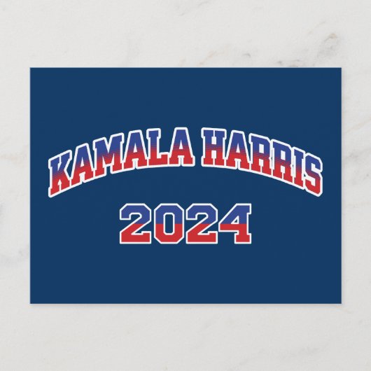 Kamala Harris für den Präsidenten 2024 Postkarte (Vorderseite)