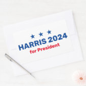 Kamala Harris für den Präsidenten 2024 Rechteckiger Aufkleber (Umschlag)