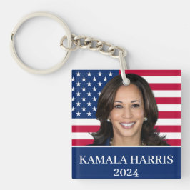 Kamala Harris für den Präsidenten 2024 Schlüsselanhänger