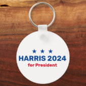 Kamala Harris für den Präsidenten 2024 Schlüsselanhänger (Vorderseite)