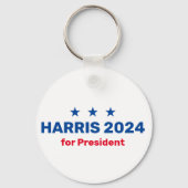 Kamala Harris für den Präsidenten 2024 Schlüsselanhänger (Rückseite)