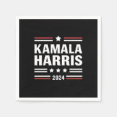 Kamala Harris für den Präsidenten 2024 Serviette (Vorderseite)