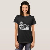 Kamala Harris für den Präsidenten 2024 T-Shirt (Vorne ganz)