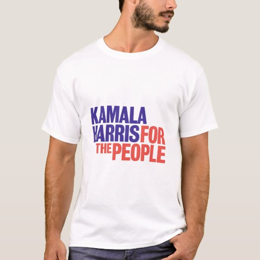 Kamala Harris für den Präsidenten 2024 T-Shirt (Vorderseite)