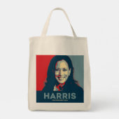 Kamala Harris für den Präsidenten 2024 Tragetasche (Rückseite)