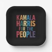 Kamala Harris für den Präsidenten LGBT-Gay Pride R Pappteller (Vorderseite)