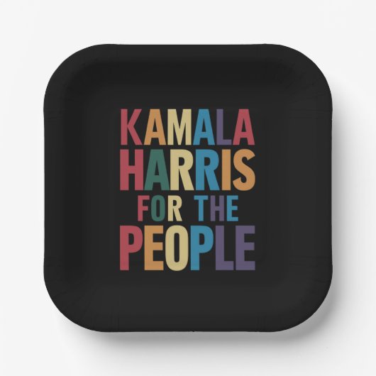 Kamala Harris für den Präsidenten LGBT-Gay Pride R Pappteller (Vorderseite)