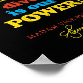 Kamala Harris für den Präsidenten Poster (Ecke)