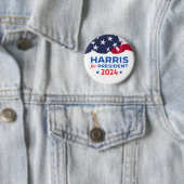 Kamala Harris für die amerikanische Flagge des Prä Button (Beispiel)