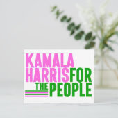 Kamala Harris für die Leute Postkarte (Stehend Vorderseite)