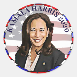 Kamala Harris für die Präsidentschaftswahl 2020 Runder Aufkleber