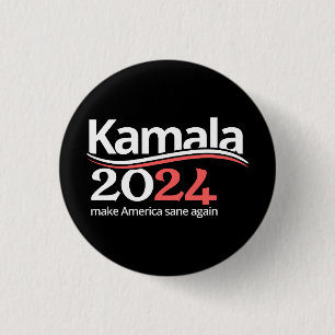 Kamala Harris für die Präsidentschaftswahl 2024 Button