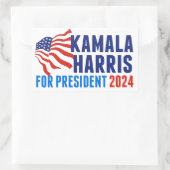 Kamala Harris für die Präsidentschaftswahl 2024 Rechteckiger Aufkleber (Tasche)