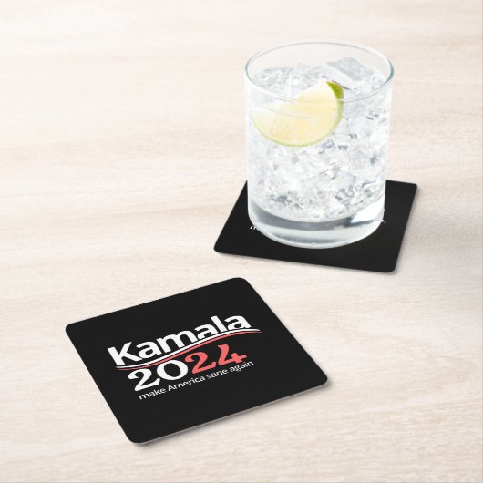 Kamala Harris für die Präsidentschaftswahl 2024 Rechteckiger Pappuntersetzer (Vor Ort)